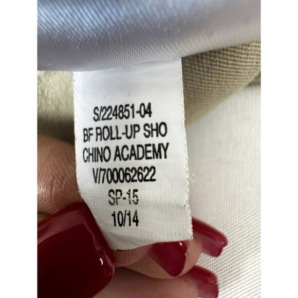 Gap Y2K Vintage Vibes Boyfriend Khaki Shorts Sz 12 Preppy Utility Coastal Beachy - Picture 8 of 15